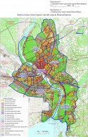 Приложение 13: Карта-схема структурных частей города Новосибирска