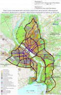 Приложение 18: Карта-схема планировочной структуры скоростных магистралей с обозначением кольцевых, радиальных и хордовых транспортных коридоров на период до 2030 года