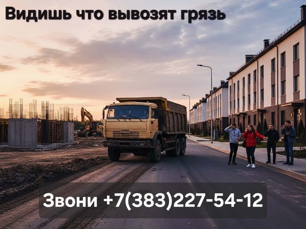 Загрязнение города строительной техникой